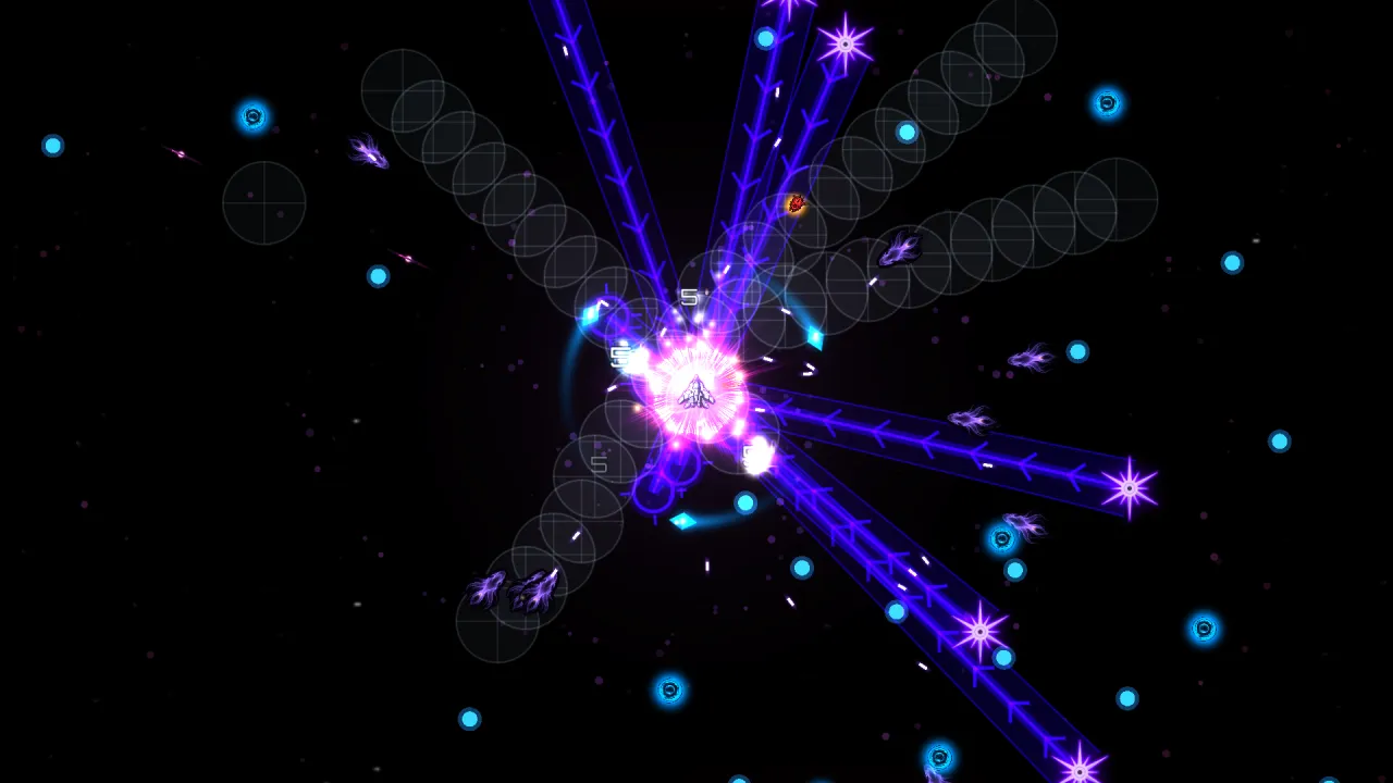 The Void dimension: violet beams and ghosts around the ship
